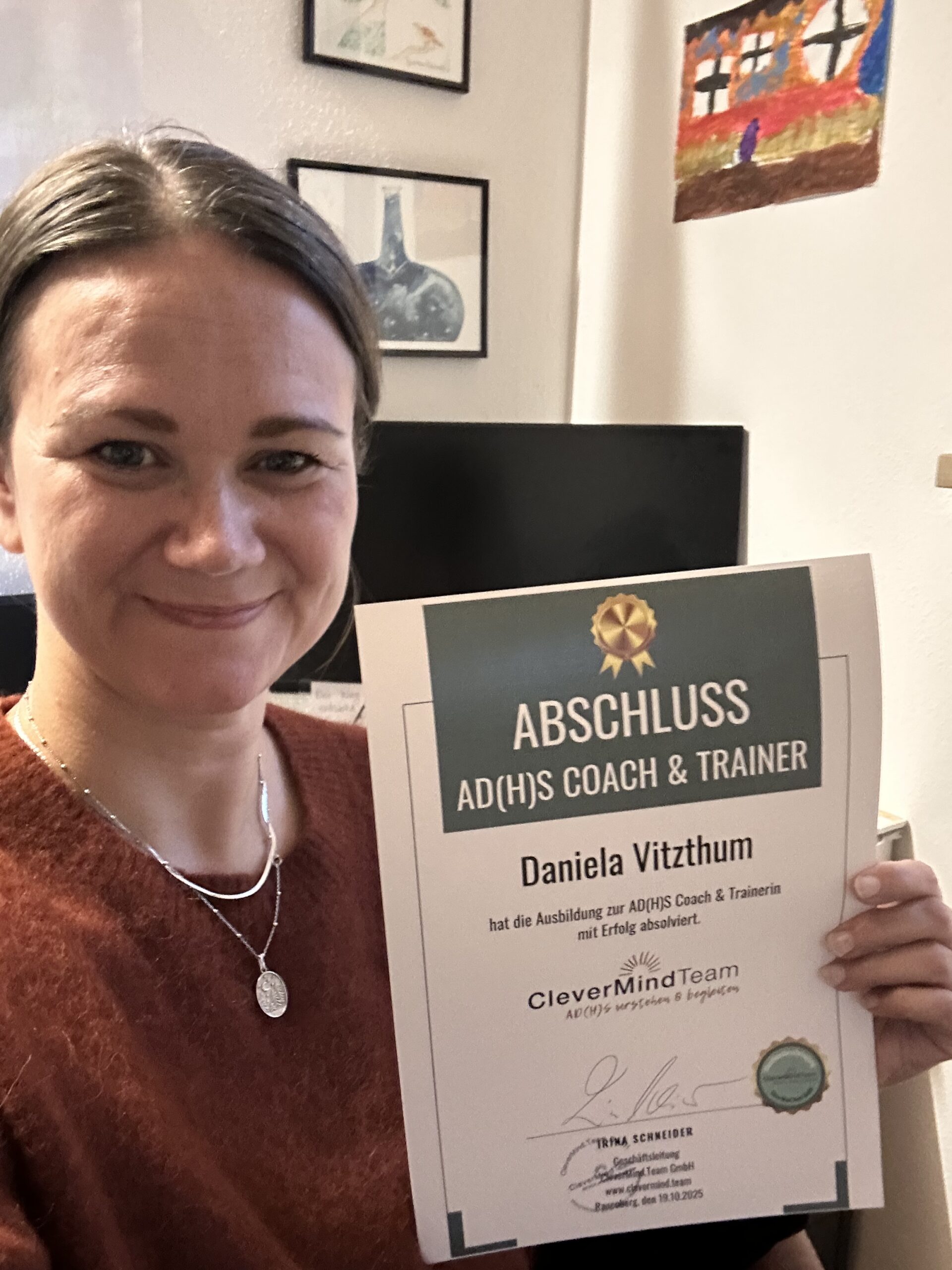 ADHS Coach & Trainerin durch Clevermind.Team GmbH